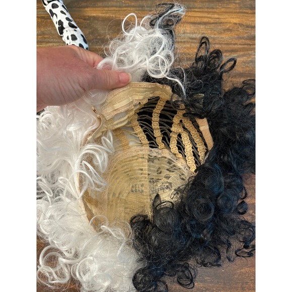 Dalmatian Costume Set by Fun Costumes Dress Pants Tail Wig Halloween Kids Small - Picture 9 of 12